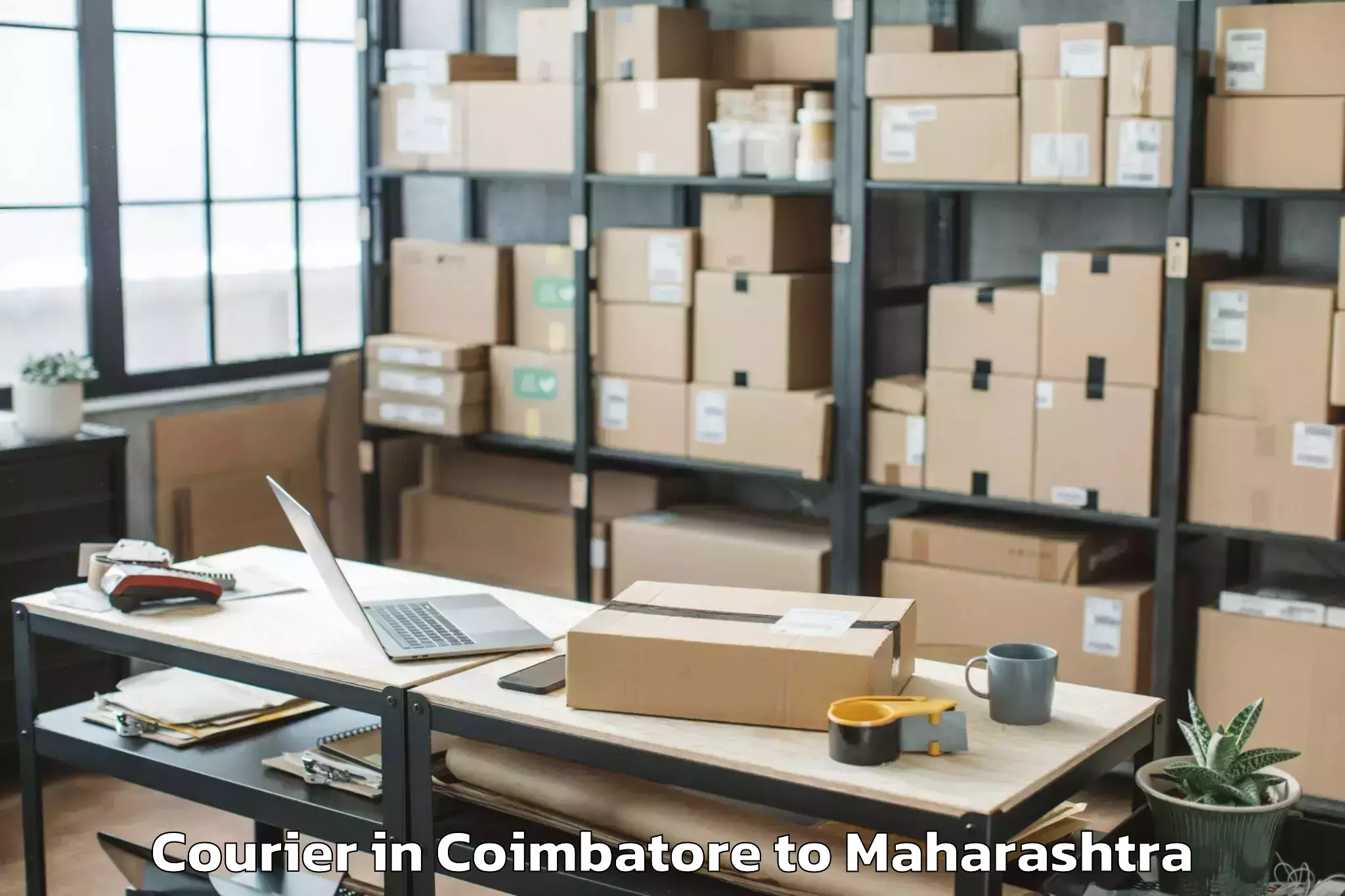 Easy Coimbatore to Purandhar Courier Booking